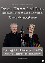 Michala Petri og Lars Hannibal på 30 års jubilæumsturné
